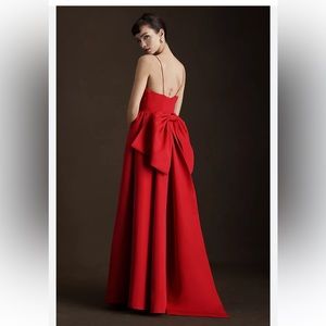 Anthropologie Red Prom Dress